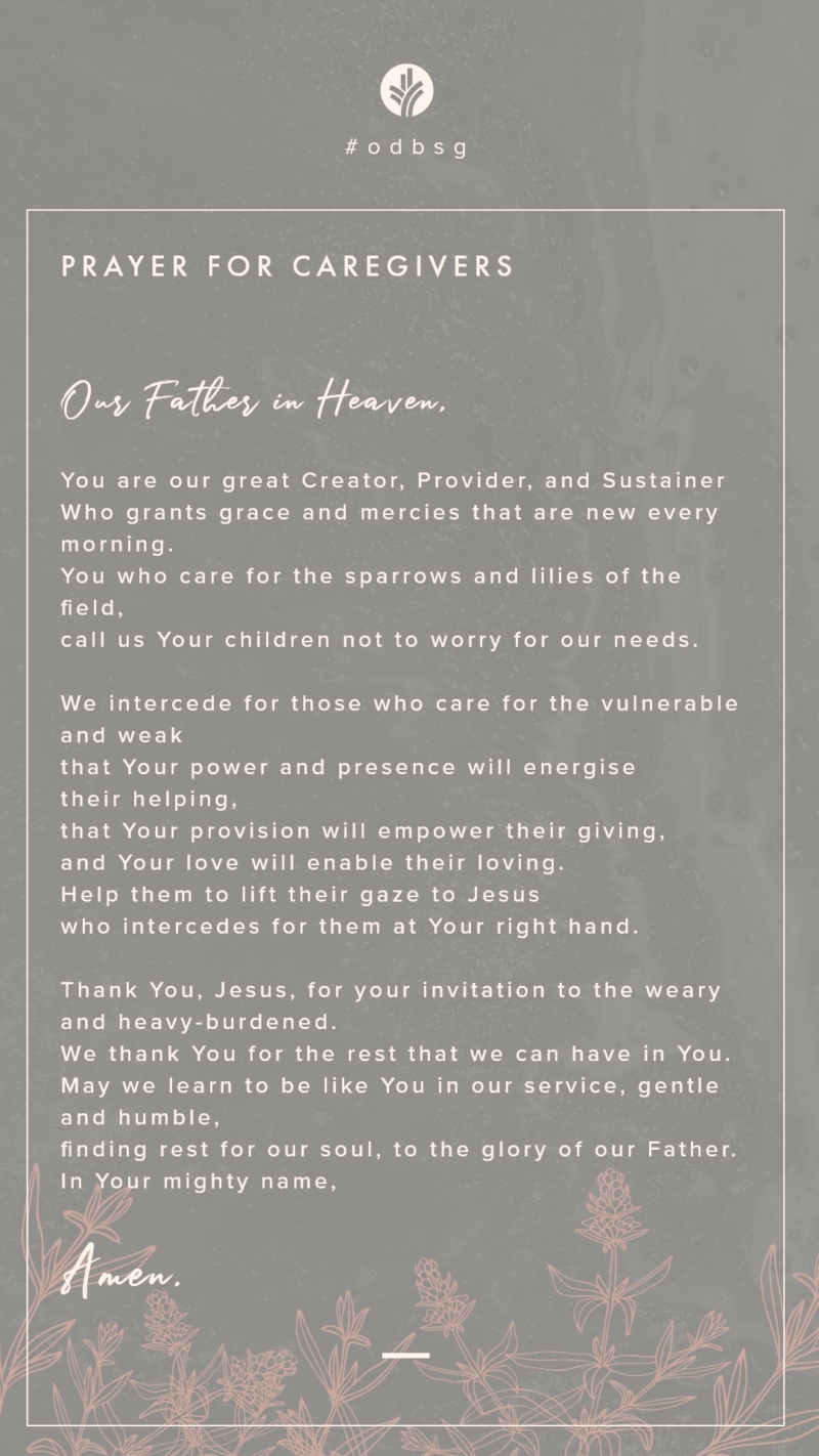 |Prayer for Caregivers | COVID-19 Christian Resources by Our Daily Bread